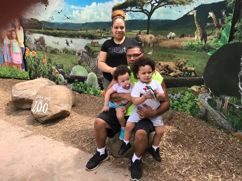 Family at zoo